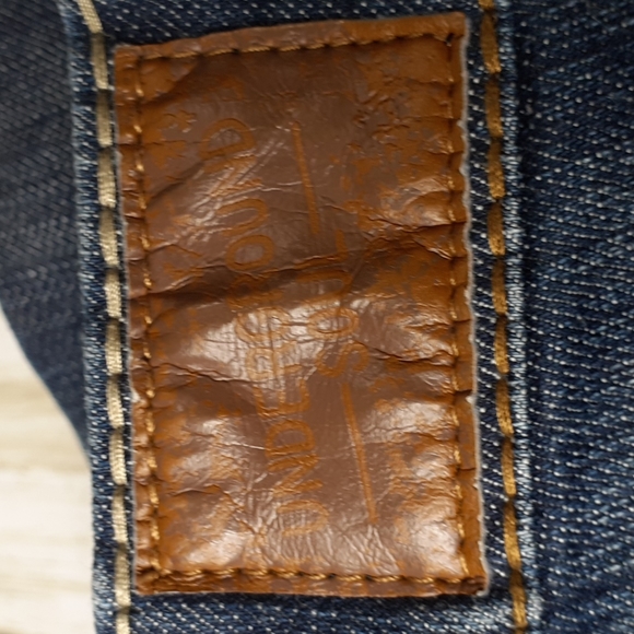 UGS Underground Soul  Distressed Bootcut Blue Jeans Size 11 - Picture 13 of 16